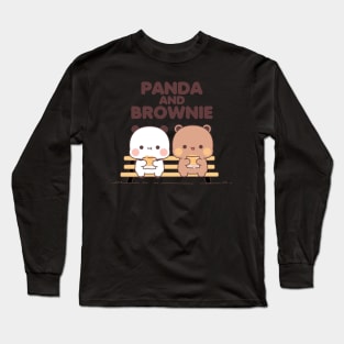 PANDA AND BROWNIE Long Sleeve T-Shirt